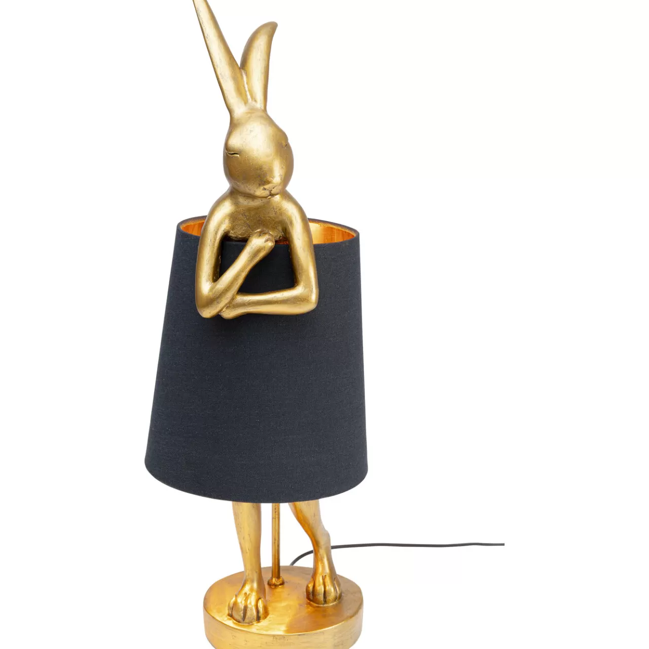 Lampe A Poser Animal Rabbit Dore/Noir 68Cm*KARE Design Best Sale