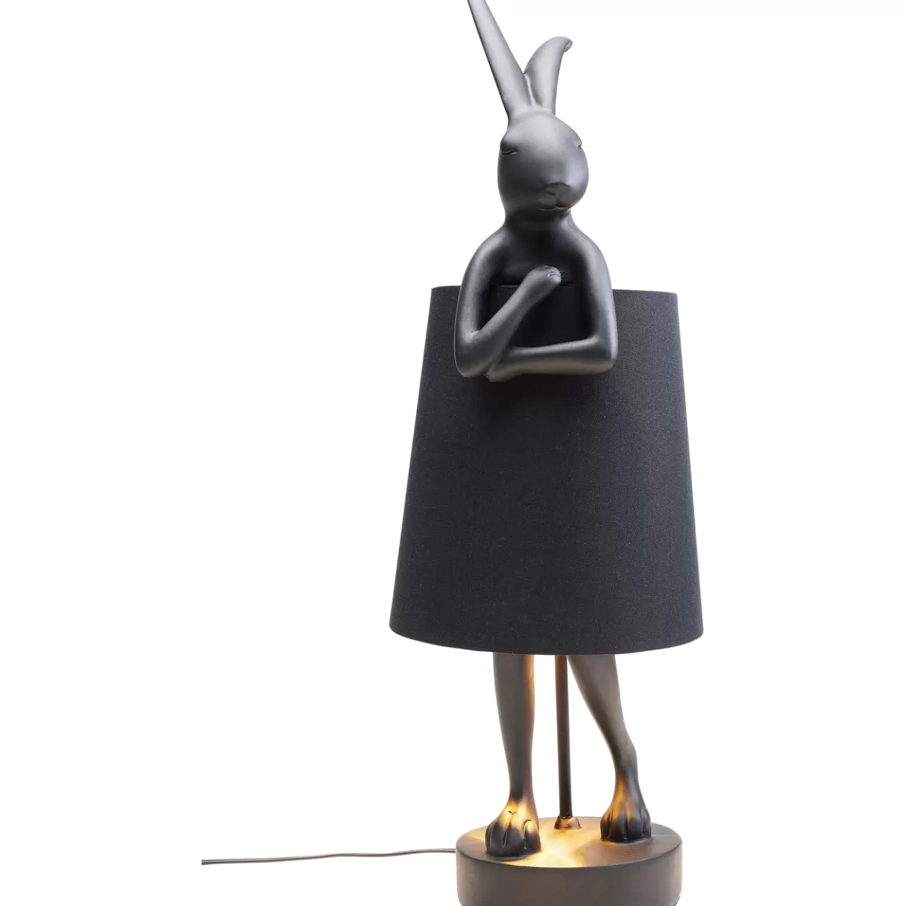 Lampe A Poser Animal Rabbit Noir 68Cm*KARE Design Clearance