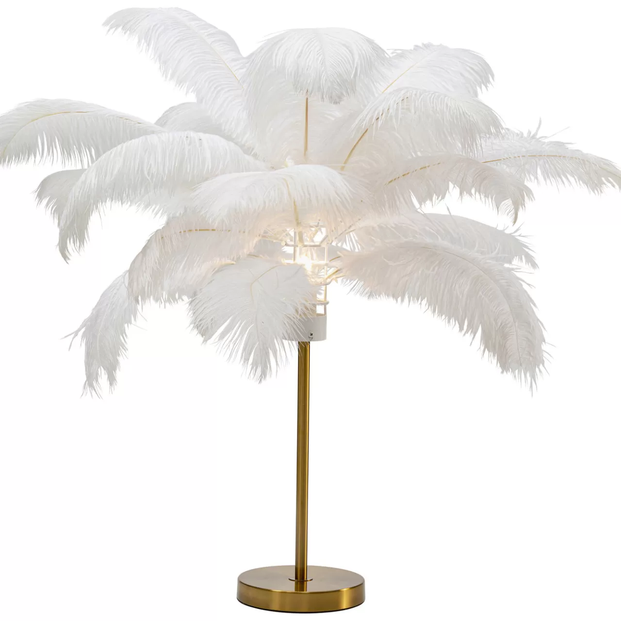 Lampe A Poser Feather Palm Blanc 60Cm*KARE Design Fashion