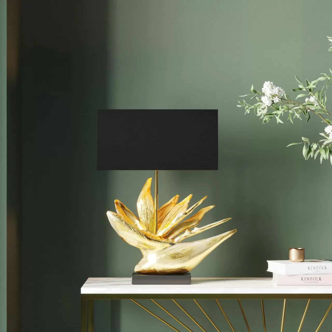 Lampe A Poser Tropical Flower*KARE Design Sale