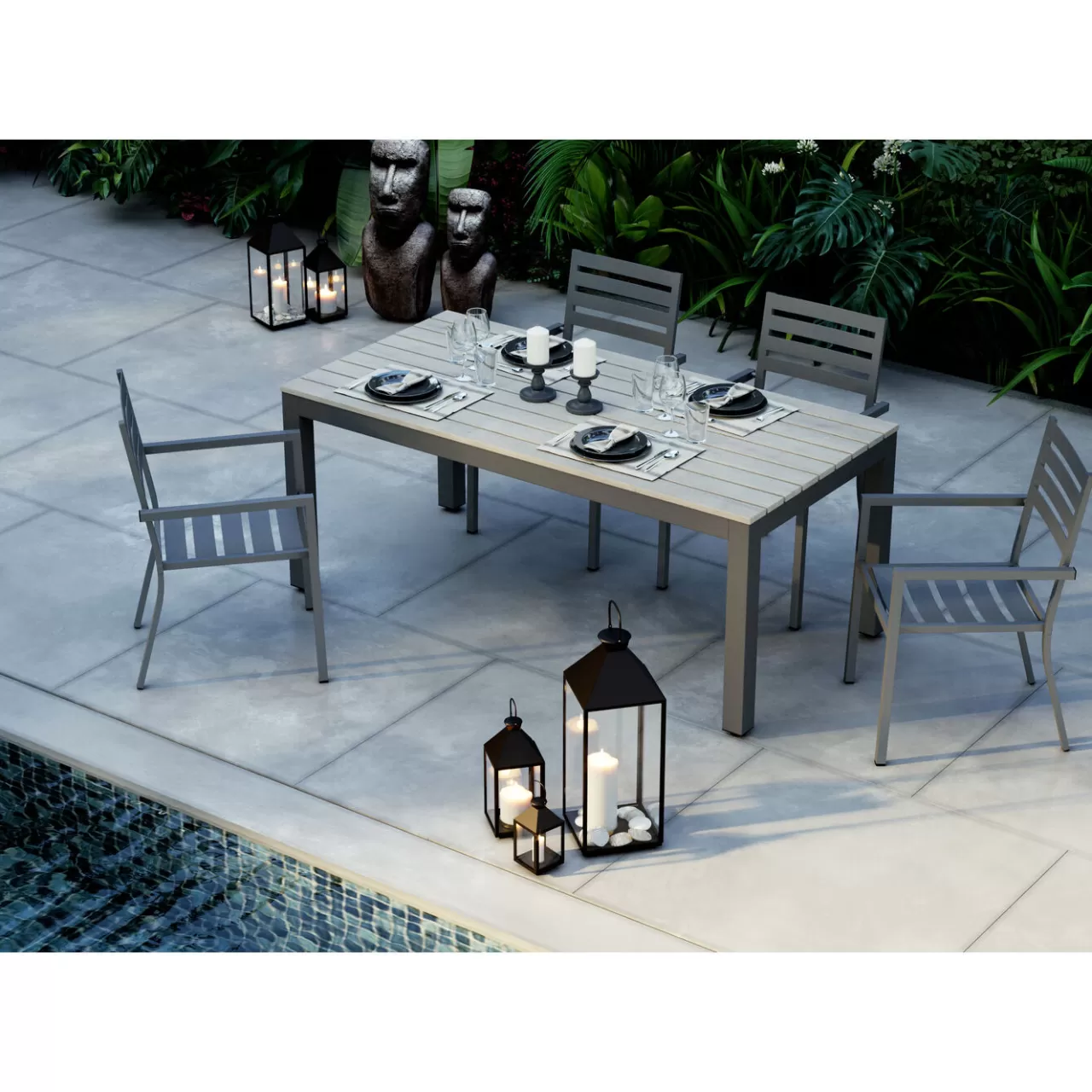 Lanterne Giardino Noir (4/Set)*KARE Design Discount