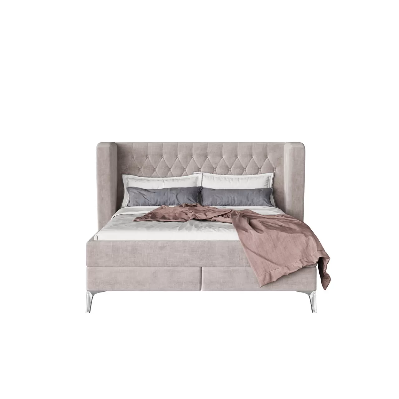 Lit Boxspring Benito Moon Creme 180X200*KARE Design Fashion