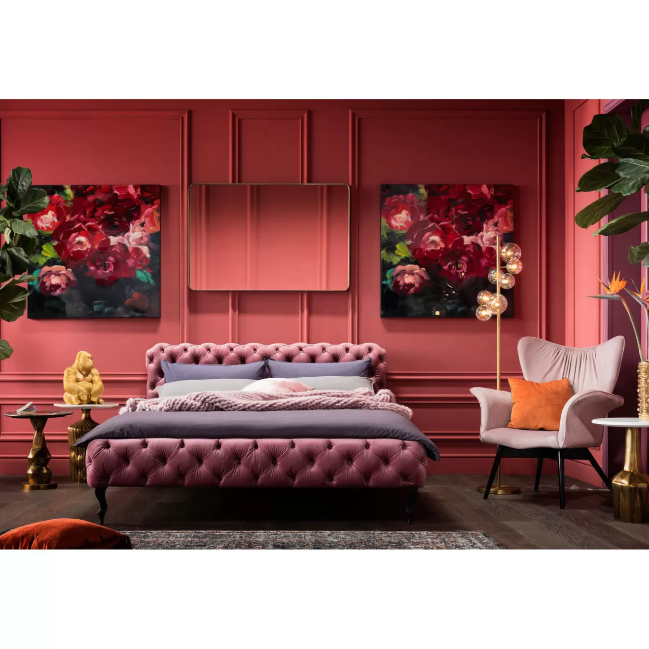 Lit Desire Velvet Rose 160X200Cm*KARE Design Shop