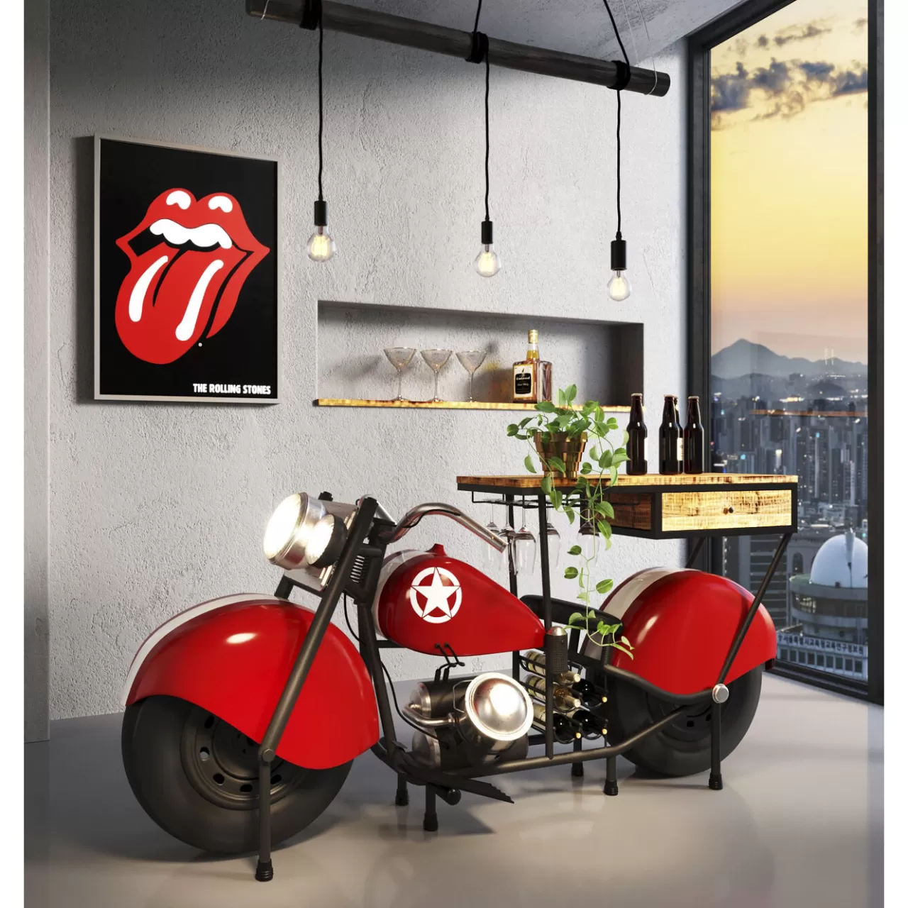 Meuble Bar Motorbike Rouge*KARE Design Best