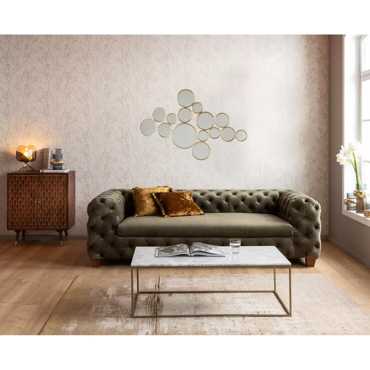 Miroir Bubbles Laiton 138X93Cm*KARE Design Cheap