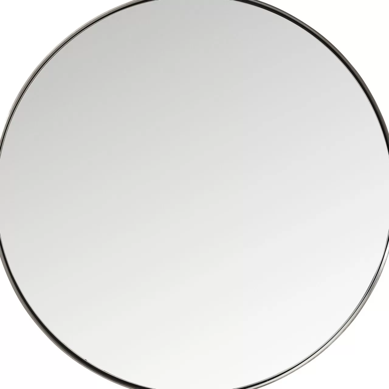 Miroir Curve Rond Acier Nature O100Cm*KARE Design Outlet