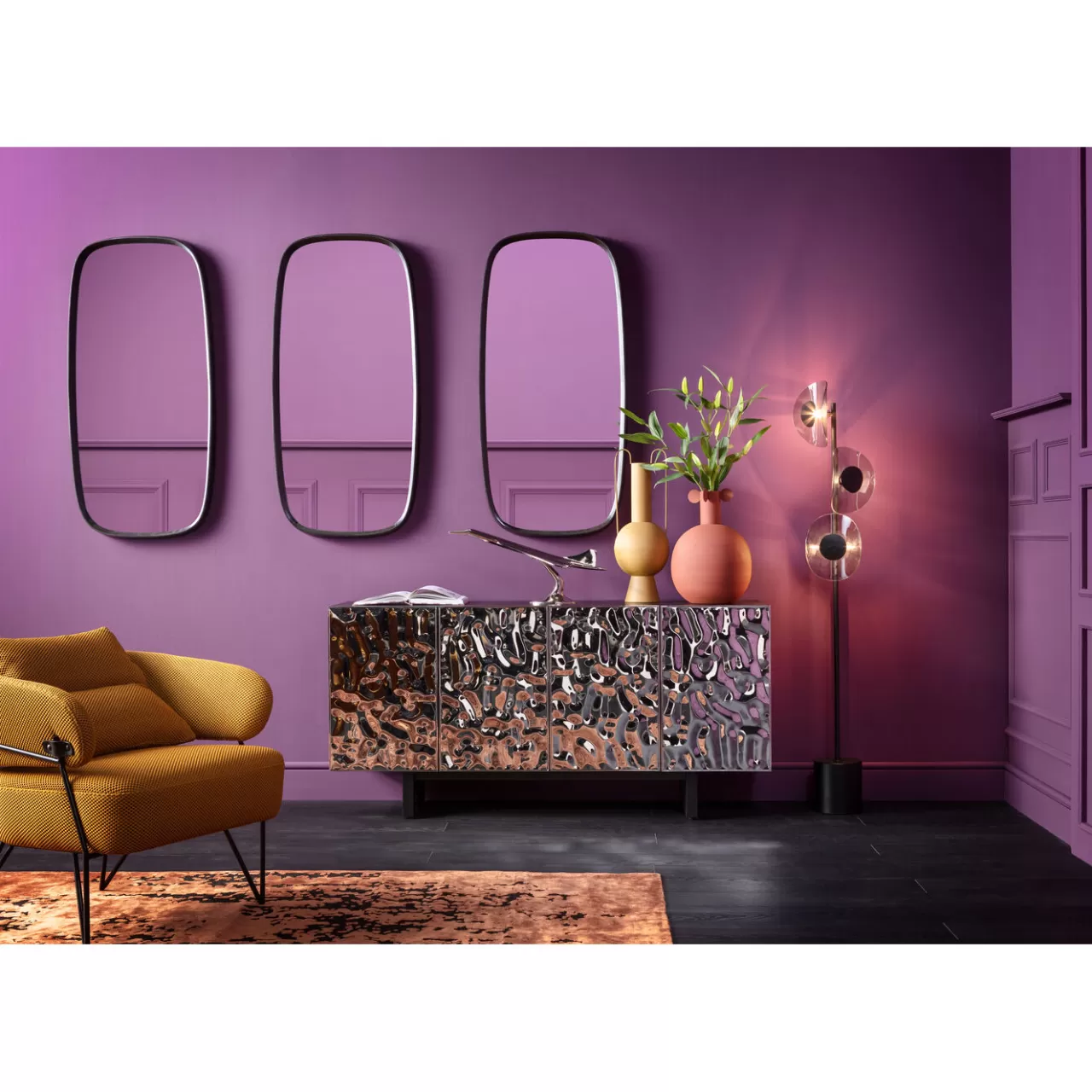 Miroir Mural Noomi Noir 122X58Cm*KARE Design Cheap