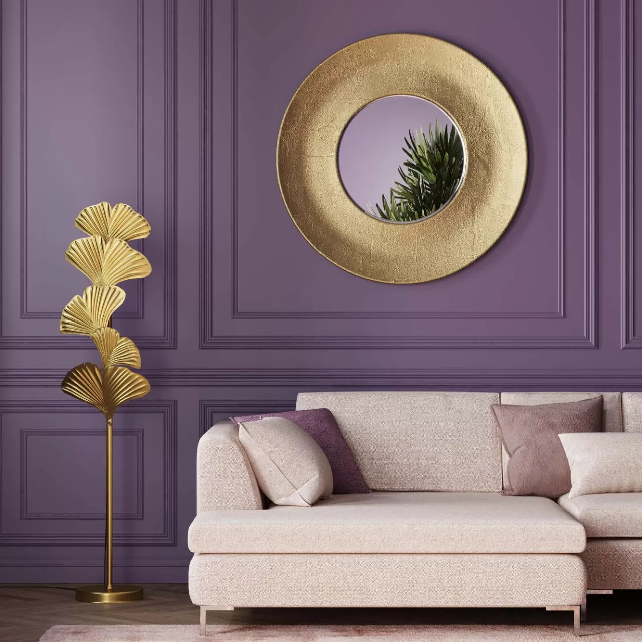 Miroir Mural Planet Dore O108Cm*KARE Design Outlet