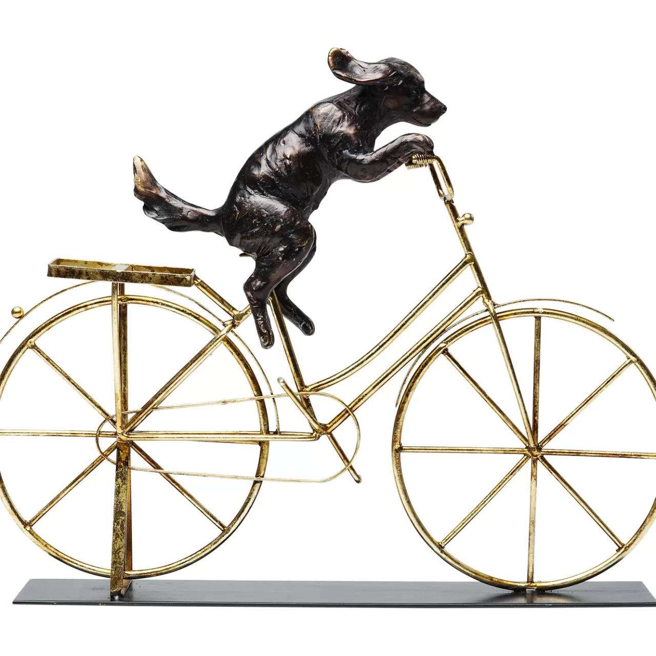 Objet Décoratif Dog With Bicycle 44Cm*KARE Design Store