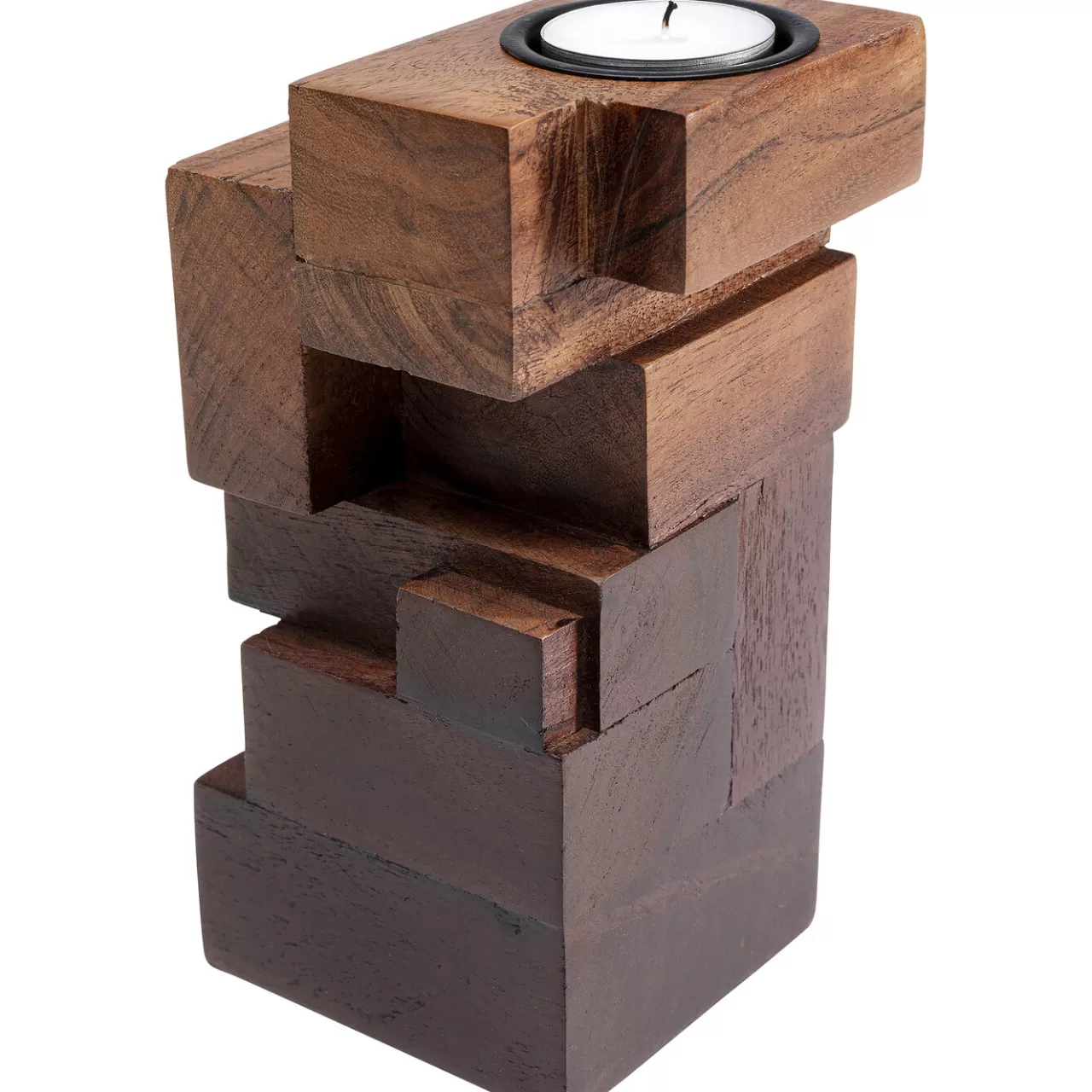 Photophore Wood Tetris 17Cm*KARE Design Cheap