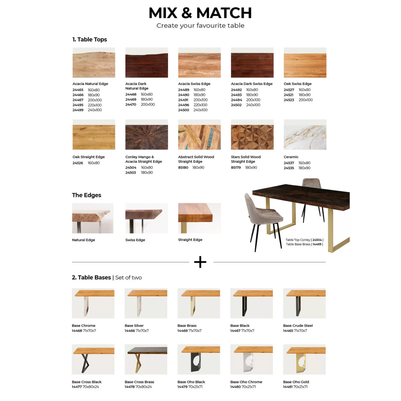 Pietement De Table Haute Tavola Argente (2/Set)*KARE Design Online