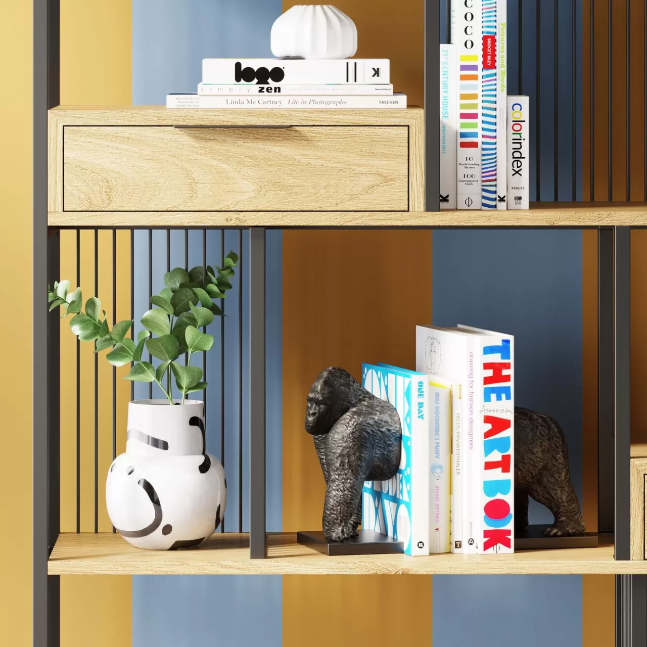 Serre-Livres Gorilla Orange (2/Set)*KARE Design Online