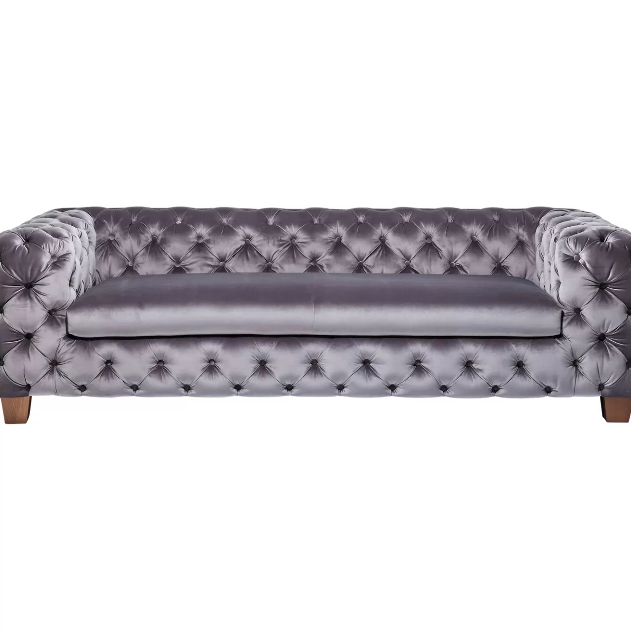 Sofa Desire 3-Places Velours Gris*KARE Design Best Sale