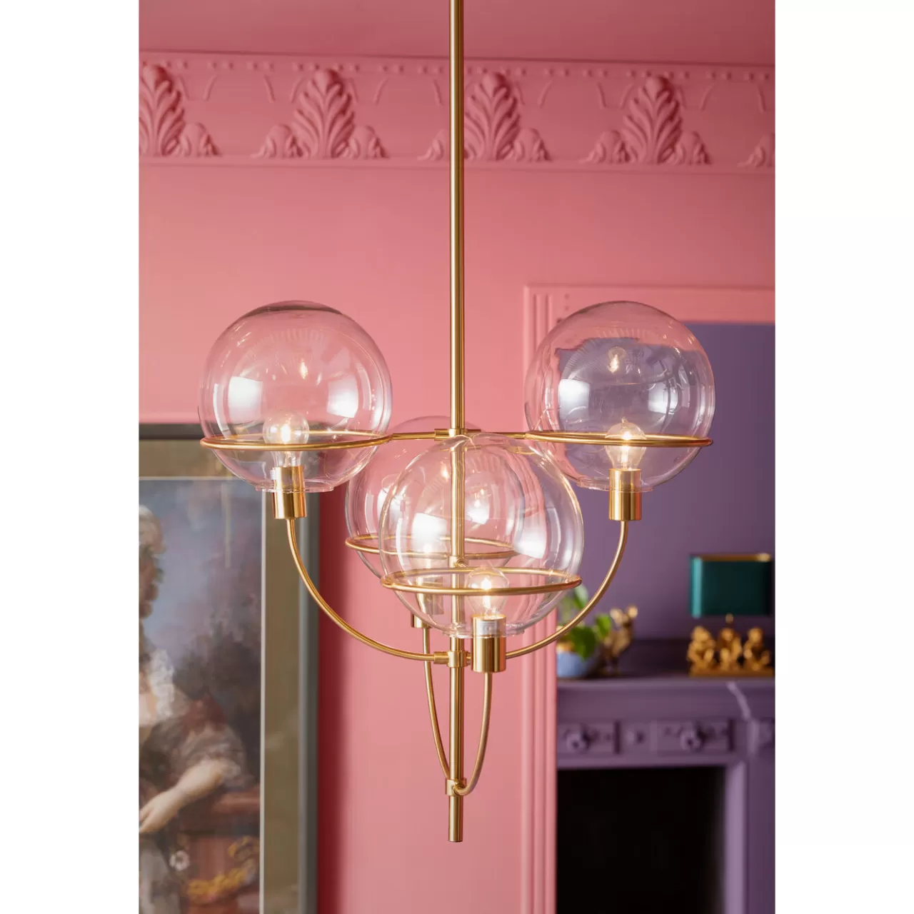 Suspension Lantern Brass O68Cm*KARE Design New