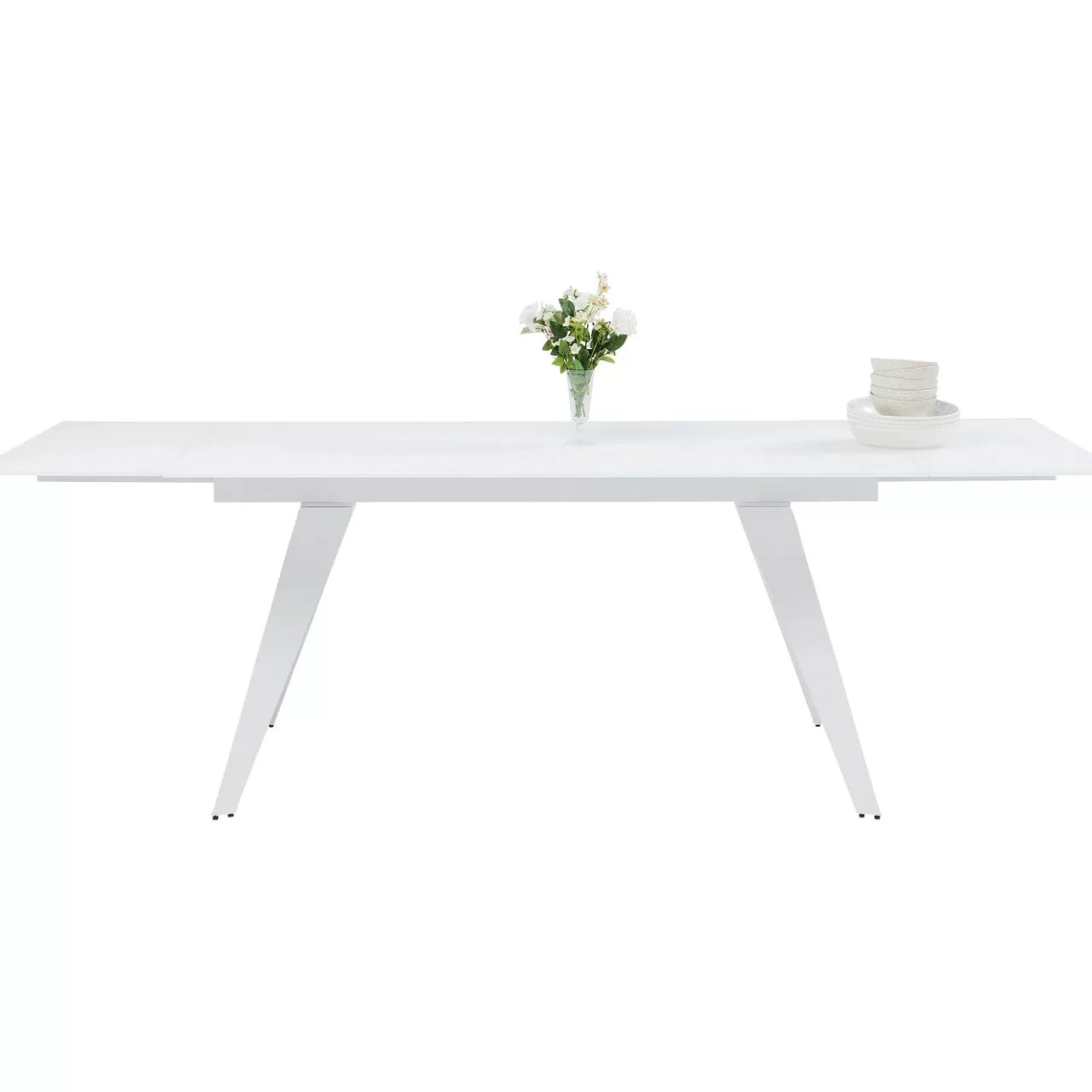 Table A Rallonges Amsterdam Blanc 160(40X40)X90*KARE Design Fashion