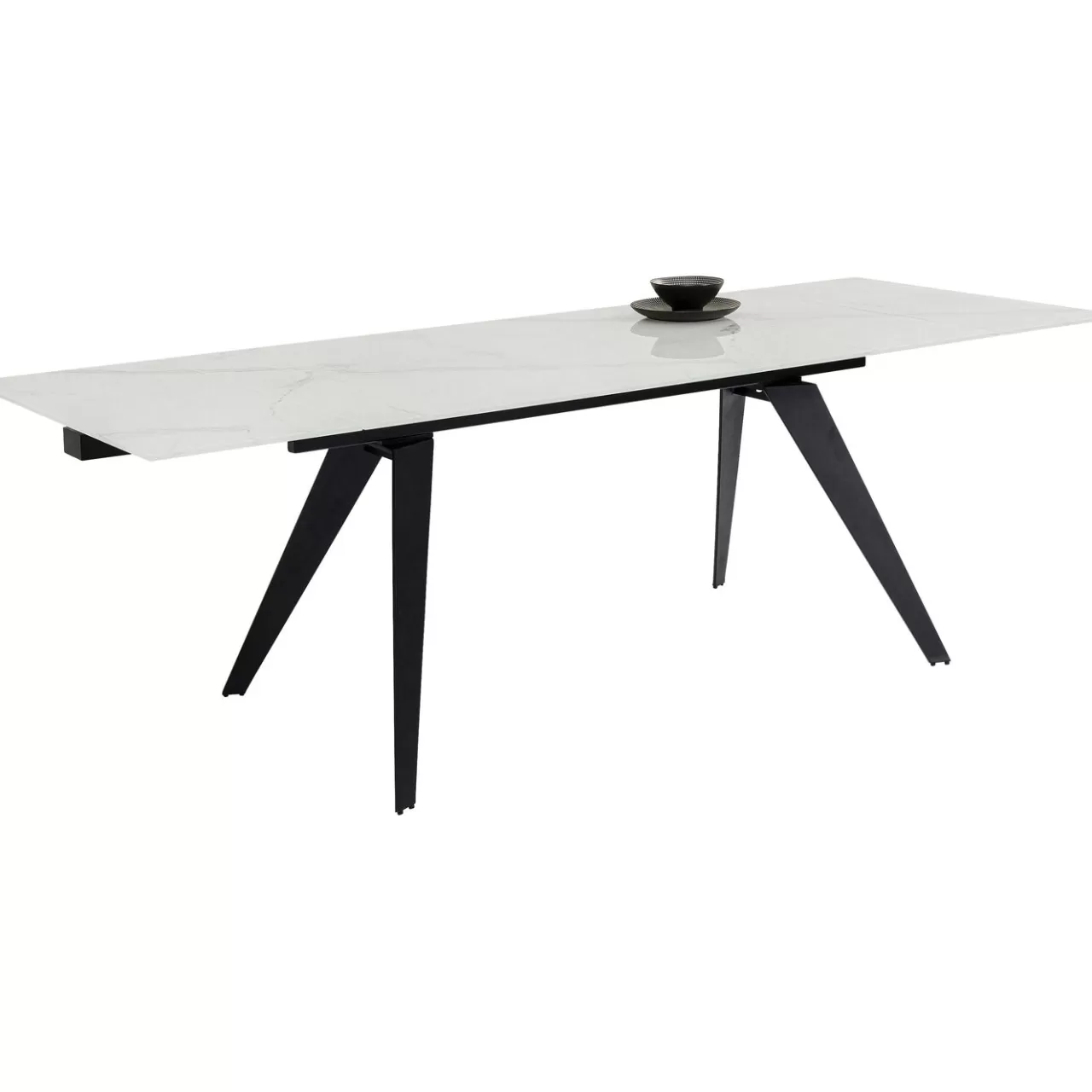 Table A Rallonges Amsterdam Look Marbre 160(40+40)*KARE Design New