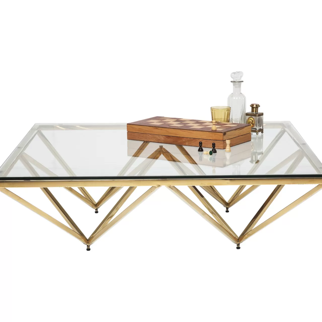 Table Basse Network Doree 105X105Cm*KARE Design Store