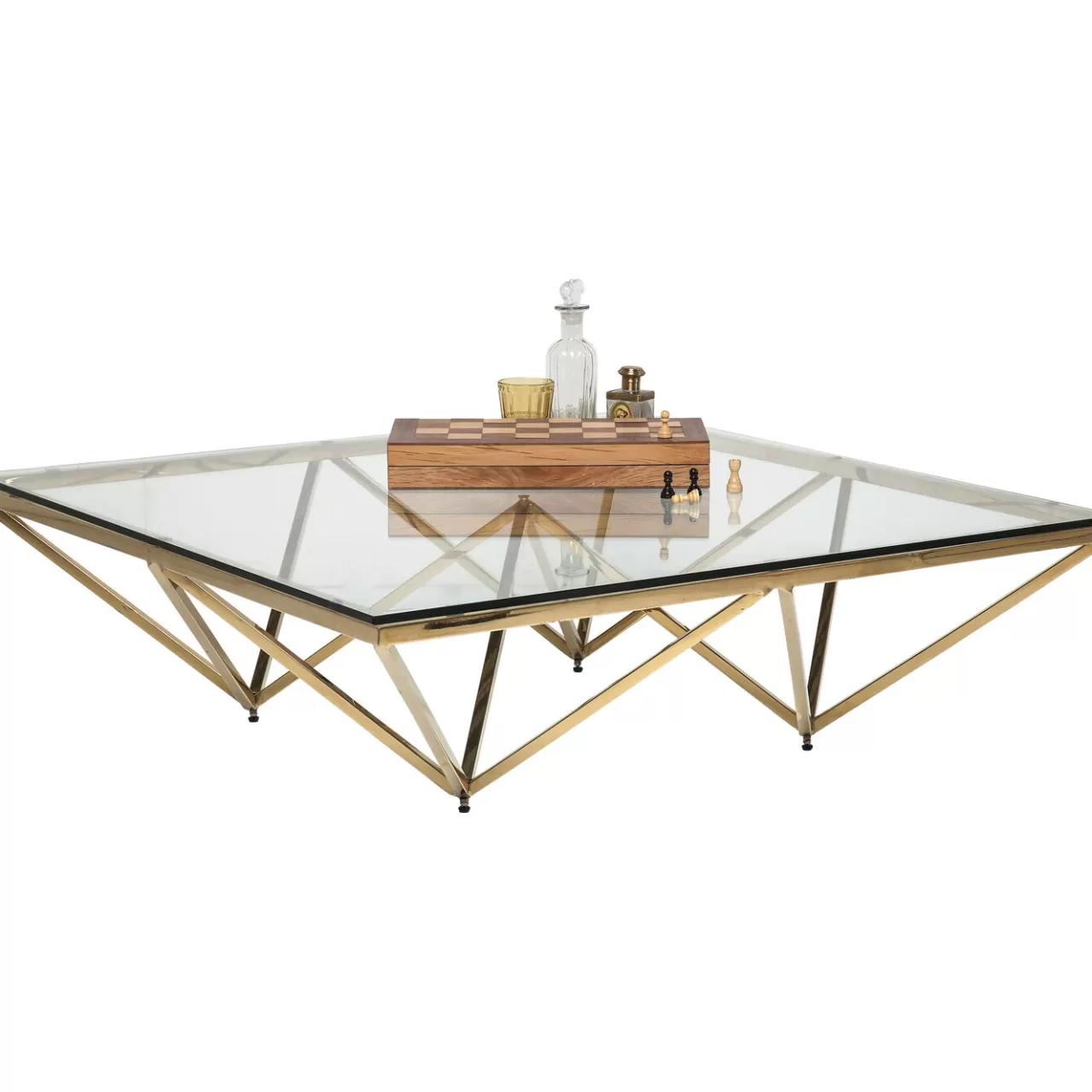 Table Basse Network Doree 105X105Cm*KARE Design Store