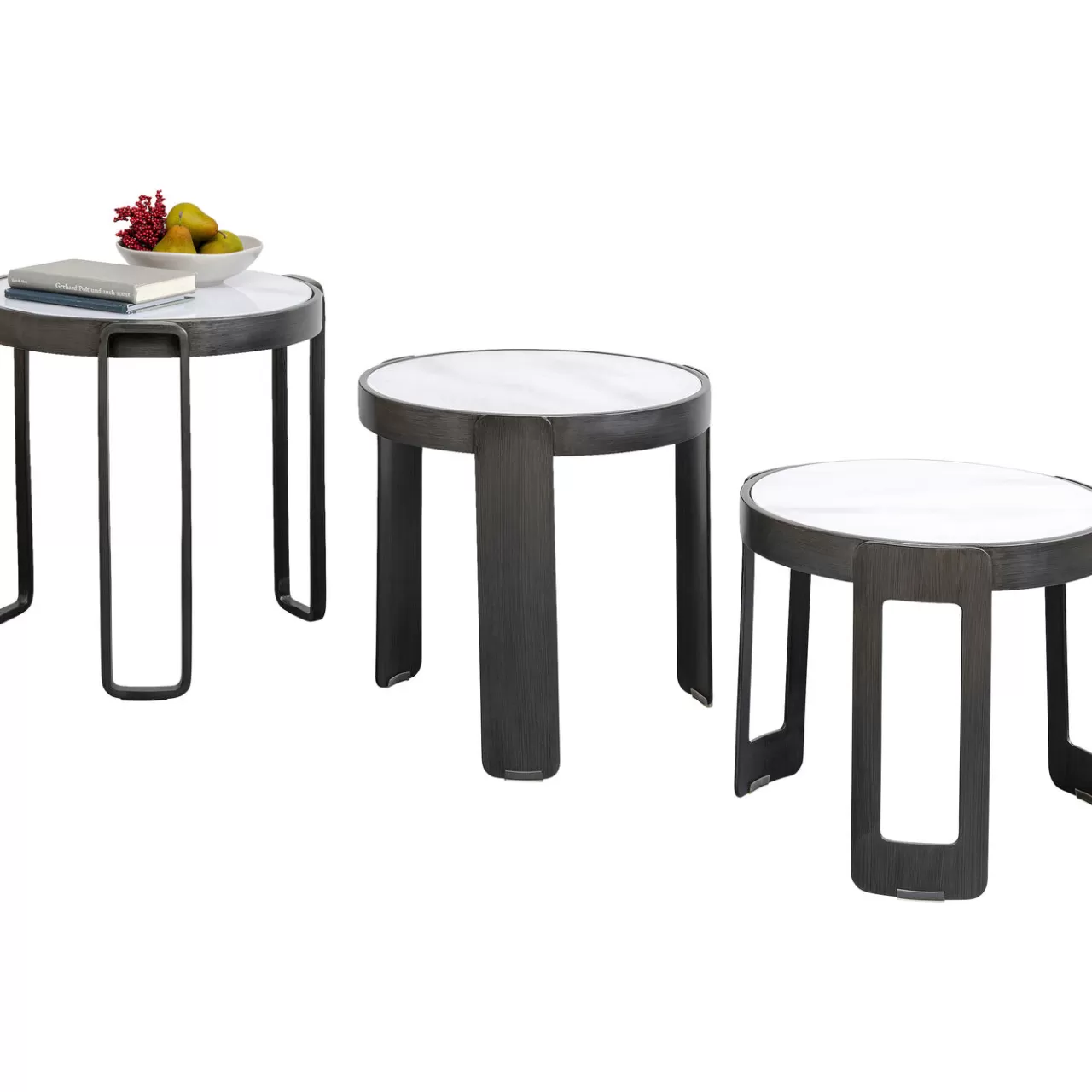 Table Basse Perelli Noir (3/Set)*KARE Design Discount