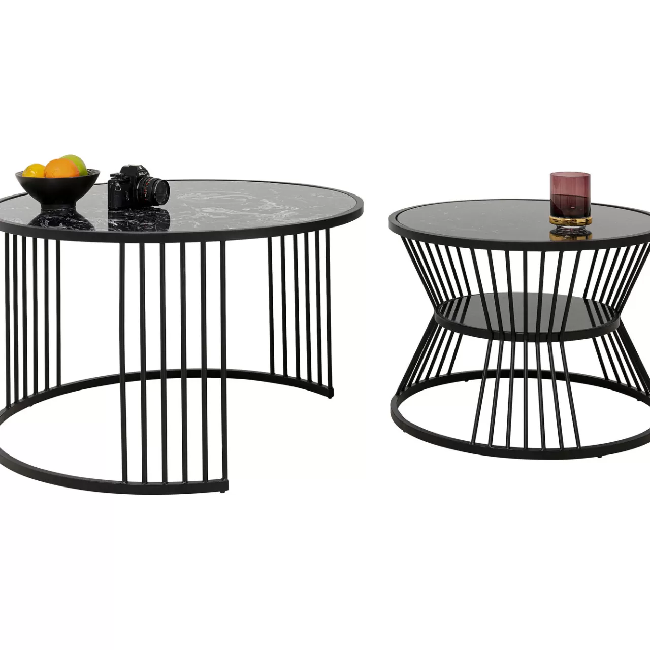 Table Basse Roma Noir (2/Set)*KARE Design Best