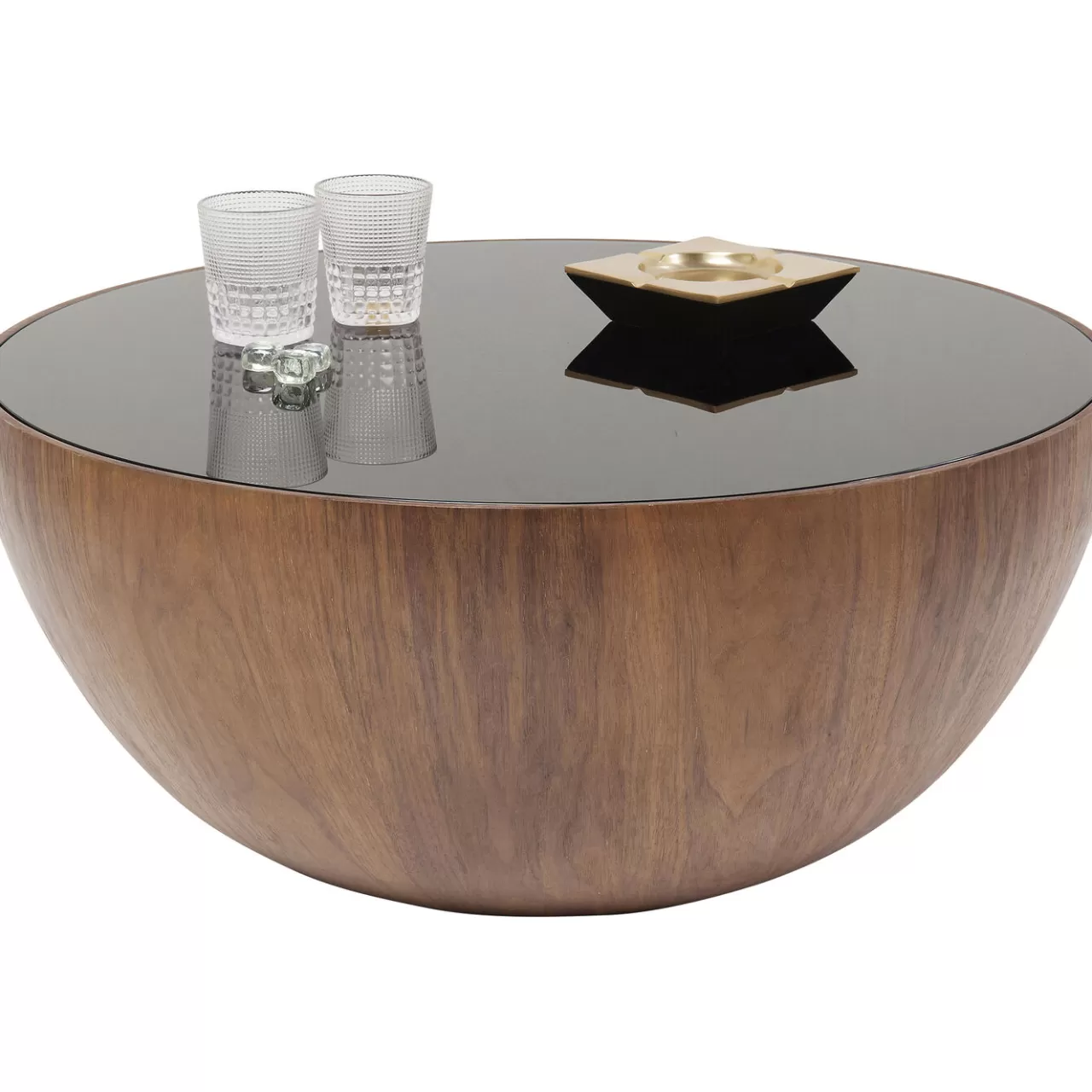 Table Basse Tear Drops Noyer O80Cm*KARE Design Hot