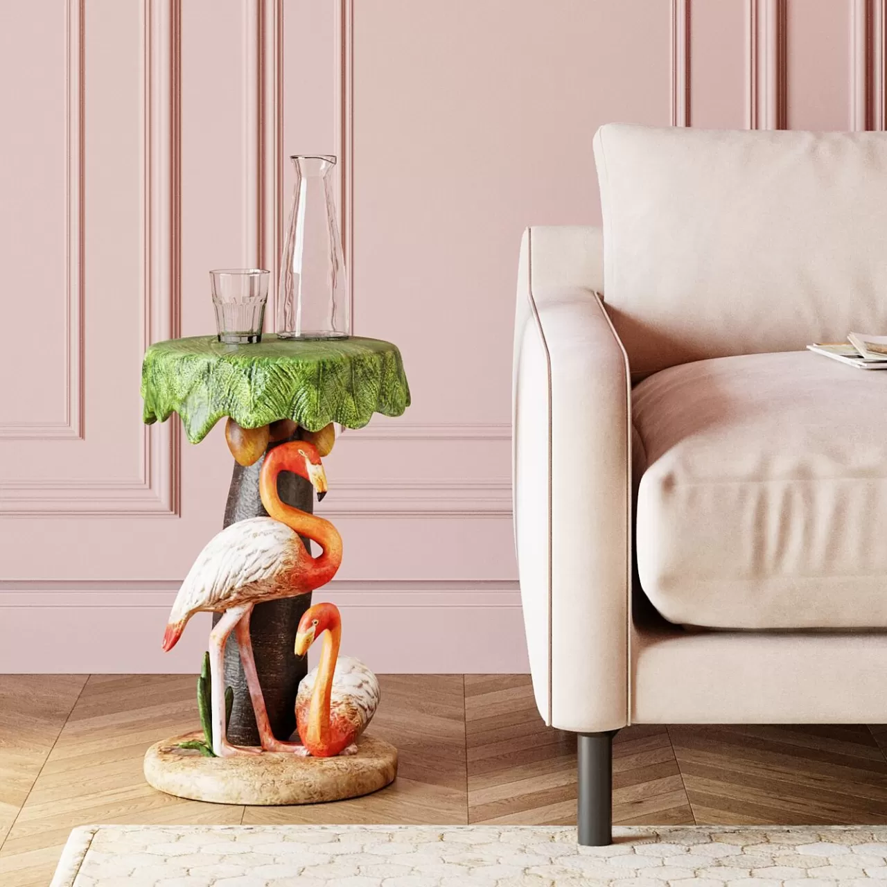 Table D Appoint Animal Flamingo Road O36Cm*KARE Design Online