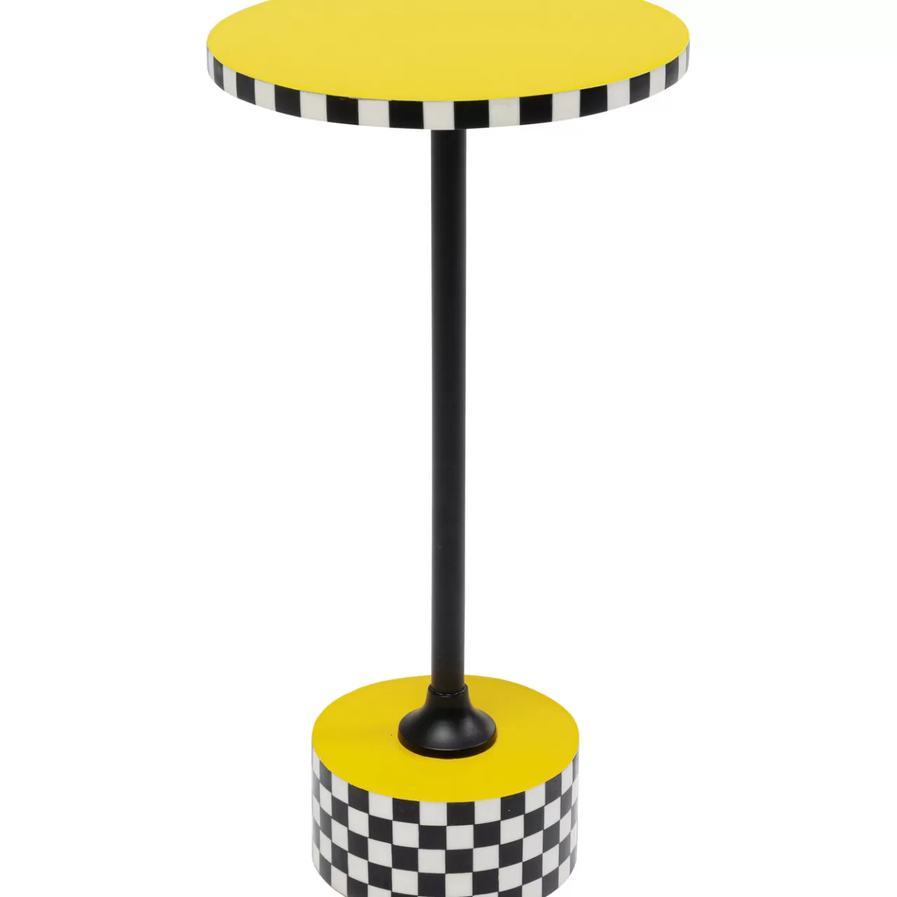 Table D Appoint Domero Checkers Jaune O25Cm*KARE Design Best