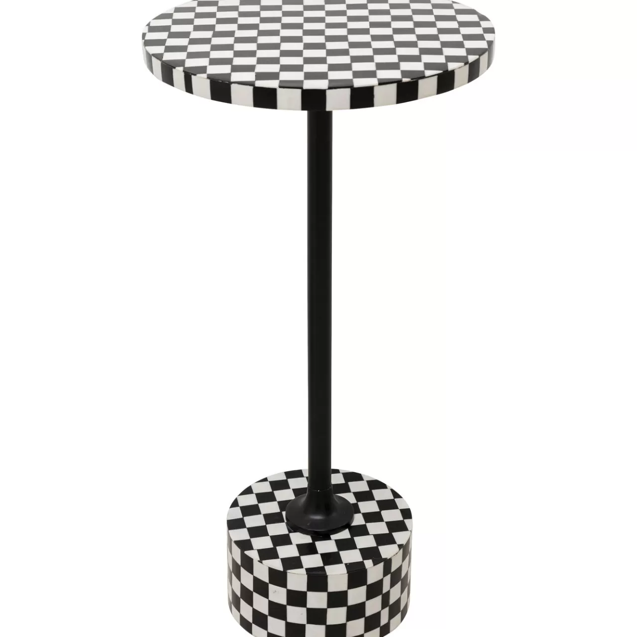 Table D Appoint Domero Chess Noir Blanc O25Cm*KARE Design Hot