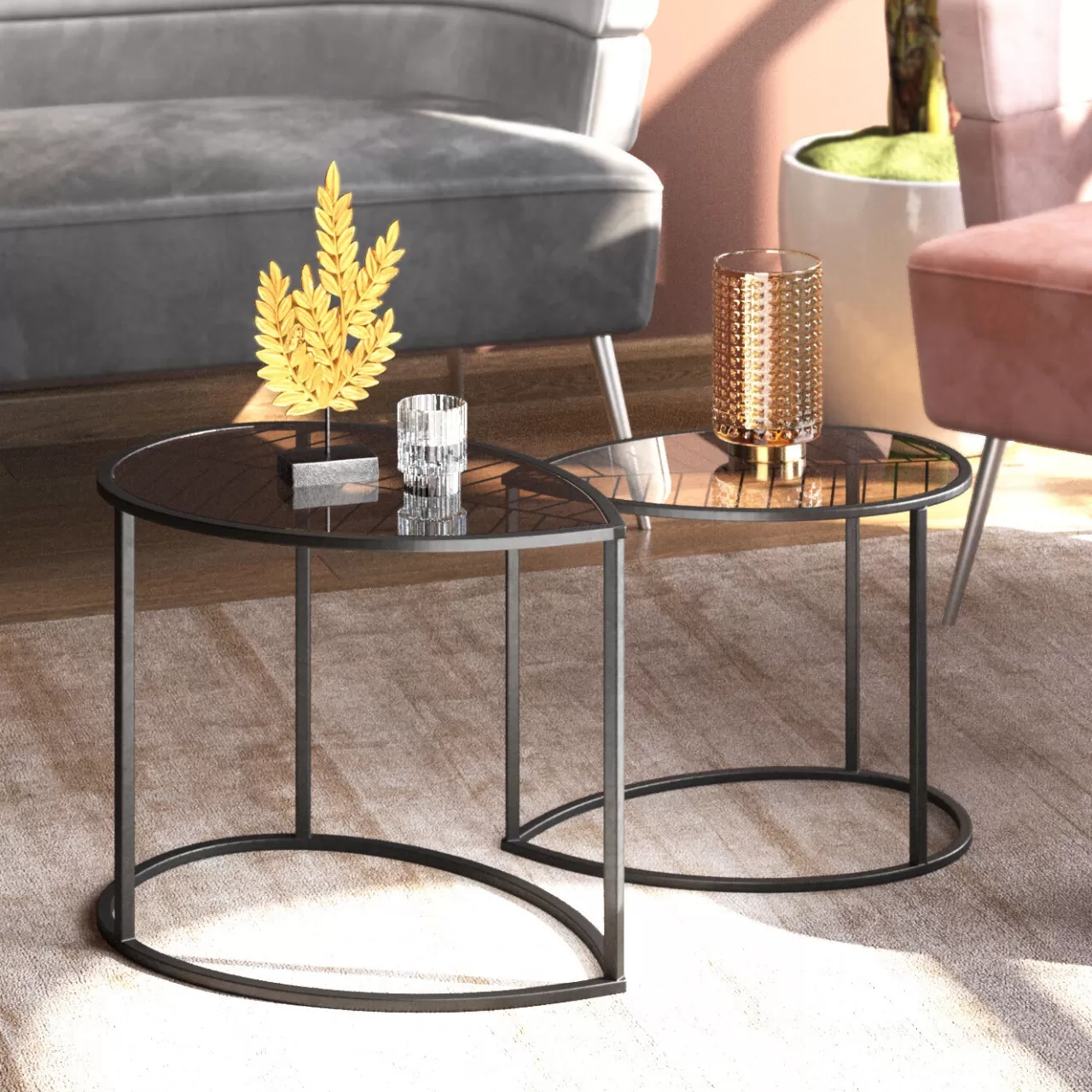 Table D Appoint Linnea (2/Set)*KARE Design Fashion