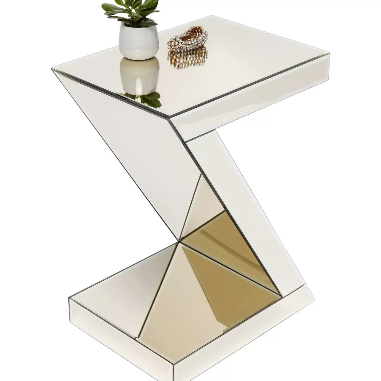 Table D Appoint Luxury Z Champagne 45X33Cm*KARE Design Store