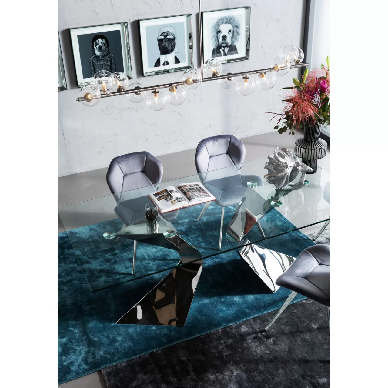 Table Gloria Chrome 200X100Cm*KARE Design Discount