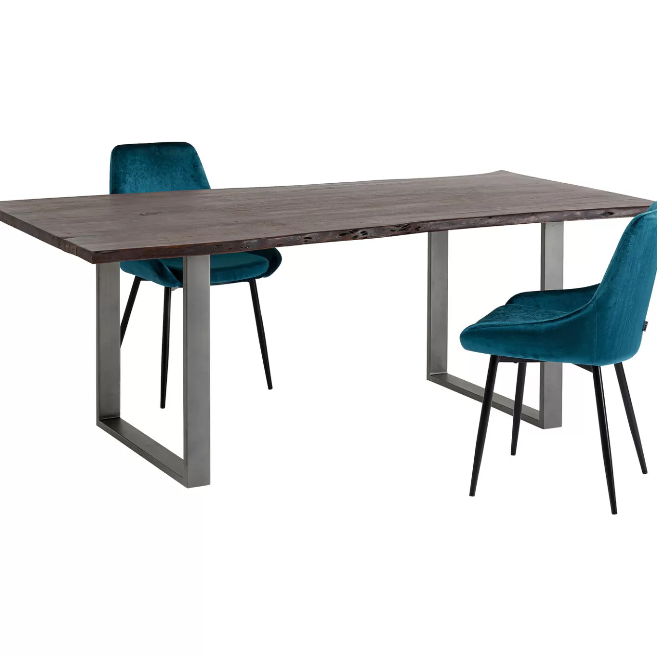 Table Harmony Fonce Acier Brut 180X90*KARE Design Fashion