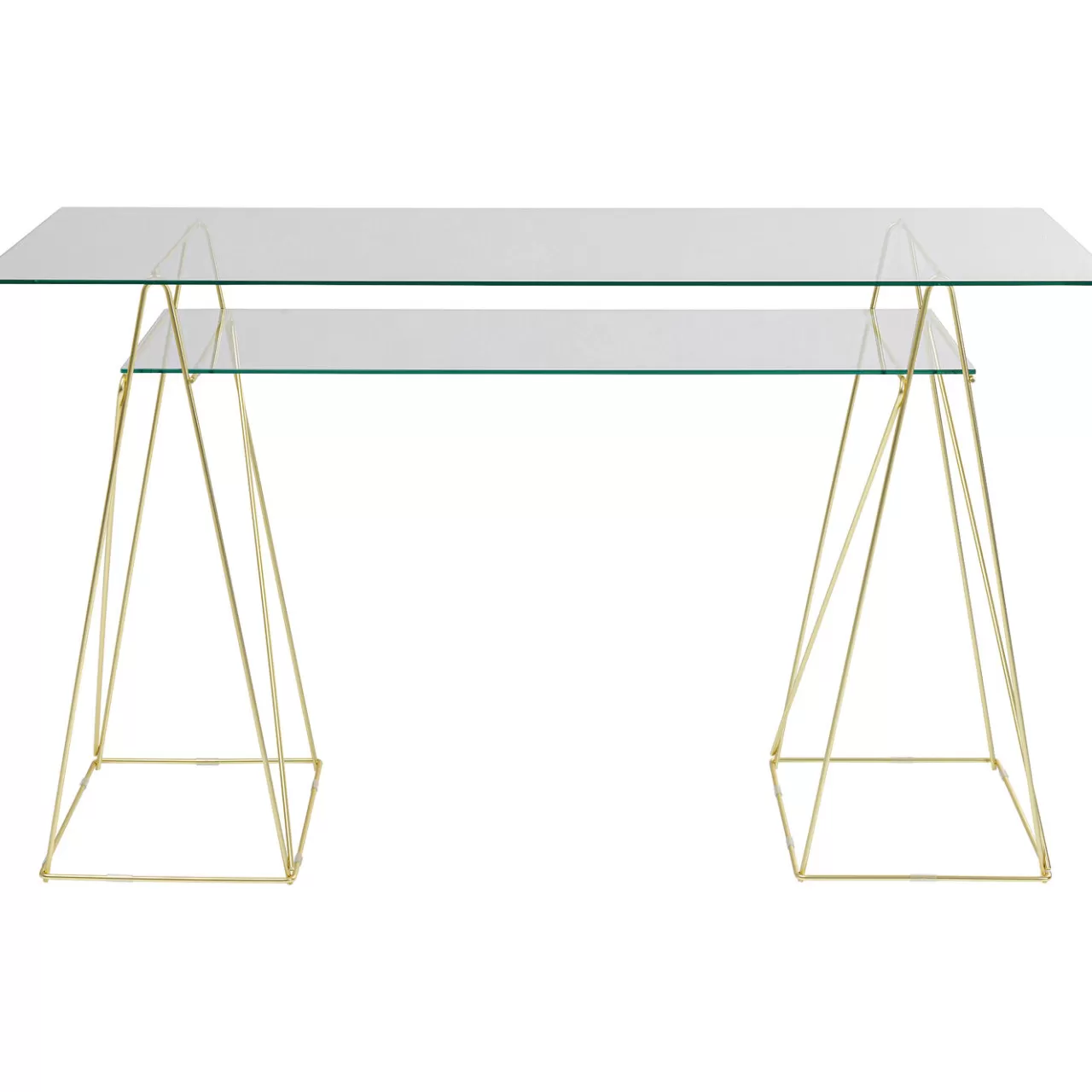 Table Polar Laiton-Verre Trempe 8Mm*KARE Design Best