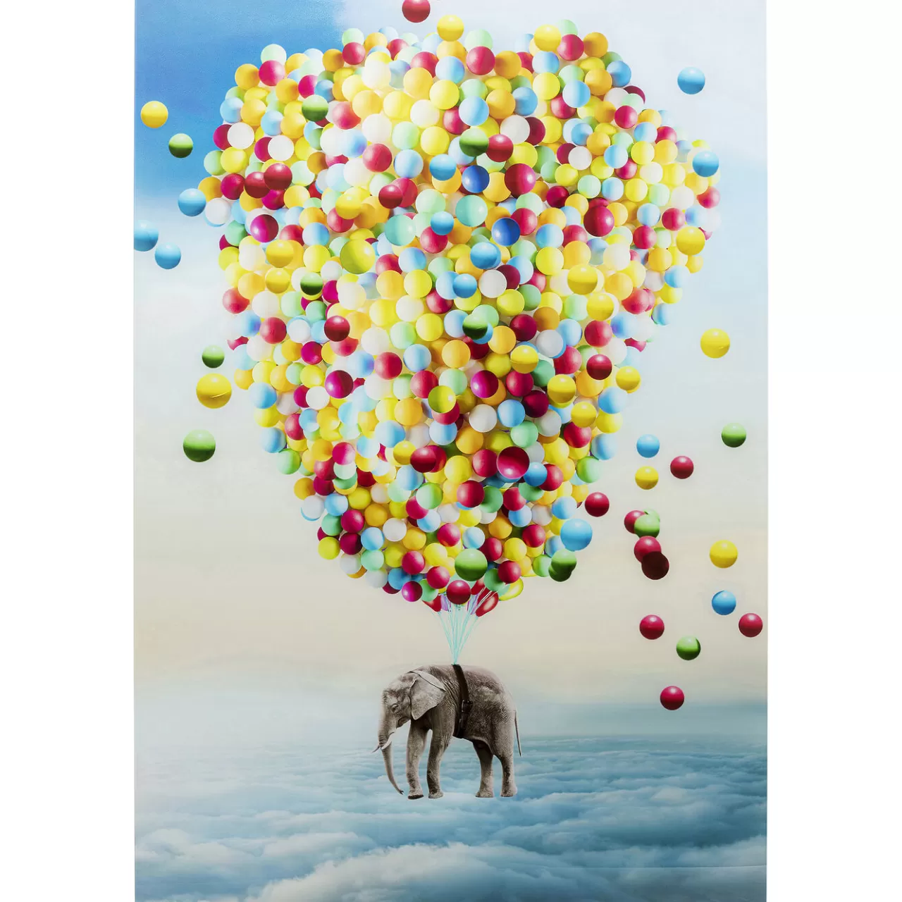 Tableau En Verre Balloon Elephant 100X150Cm*KARE Design Cheap