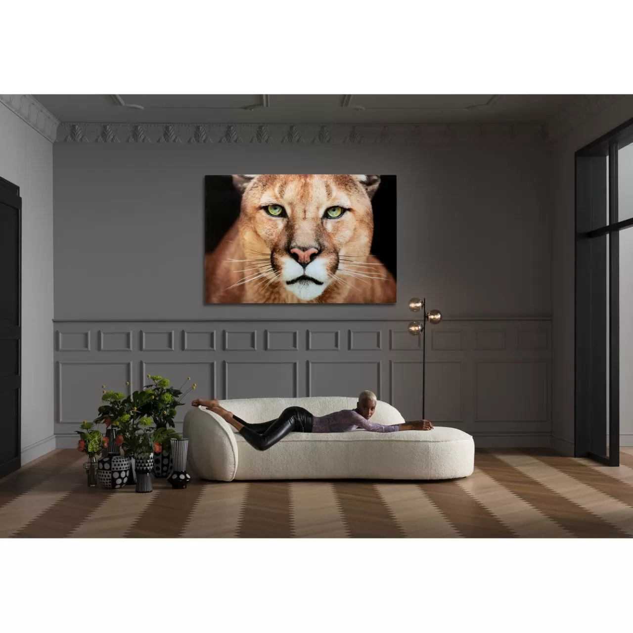 Tableau En Verre Lioness 150X100Cm*KARE Design Sale