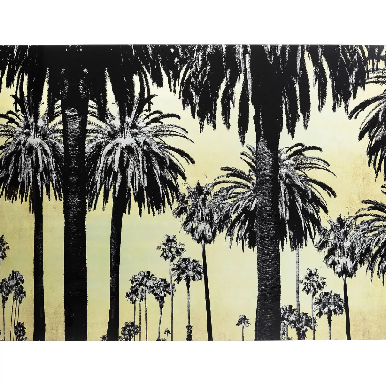 Tableau En Verre Metallic Palms 180X120Cm*KARE Design Cheap