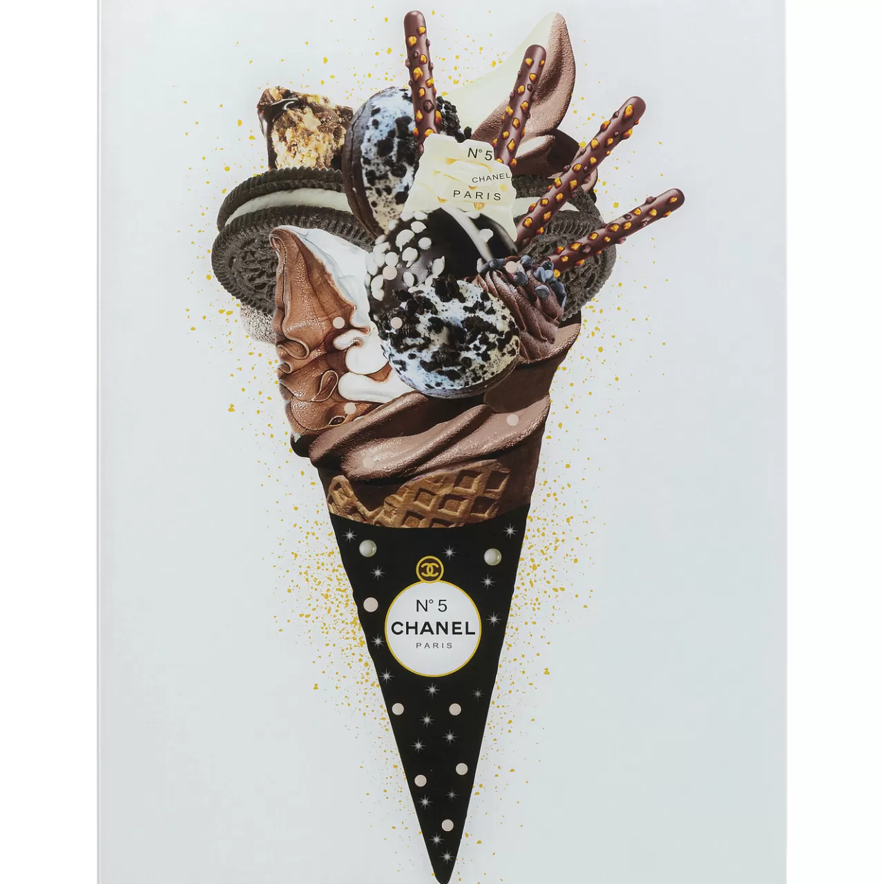 Tableau En Verre Rich Ice Cream 60X80Cm*KARE Design Cheap