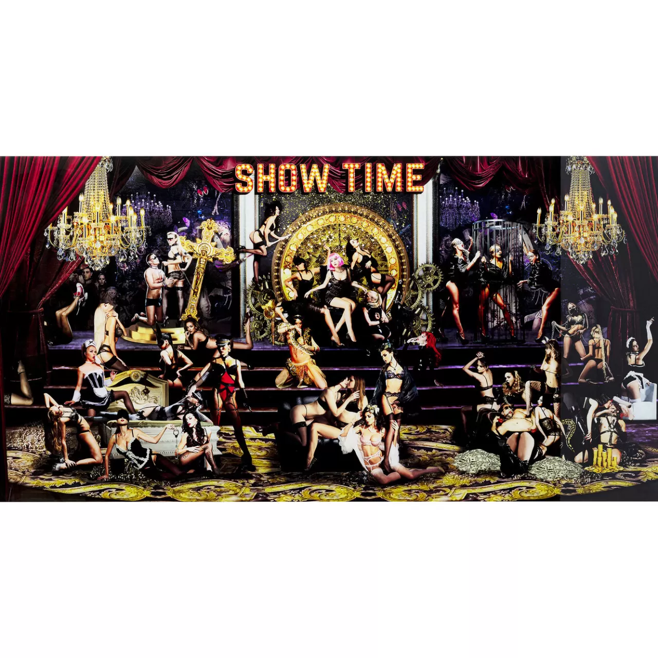 Tableau En Verre Showtime 180X90Cm*KARE Design Fashion