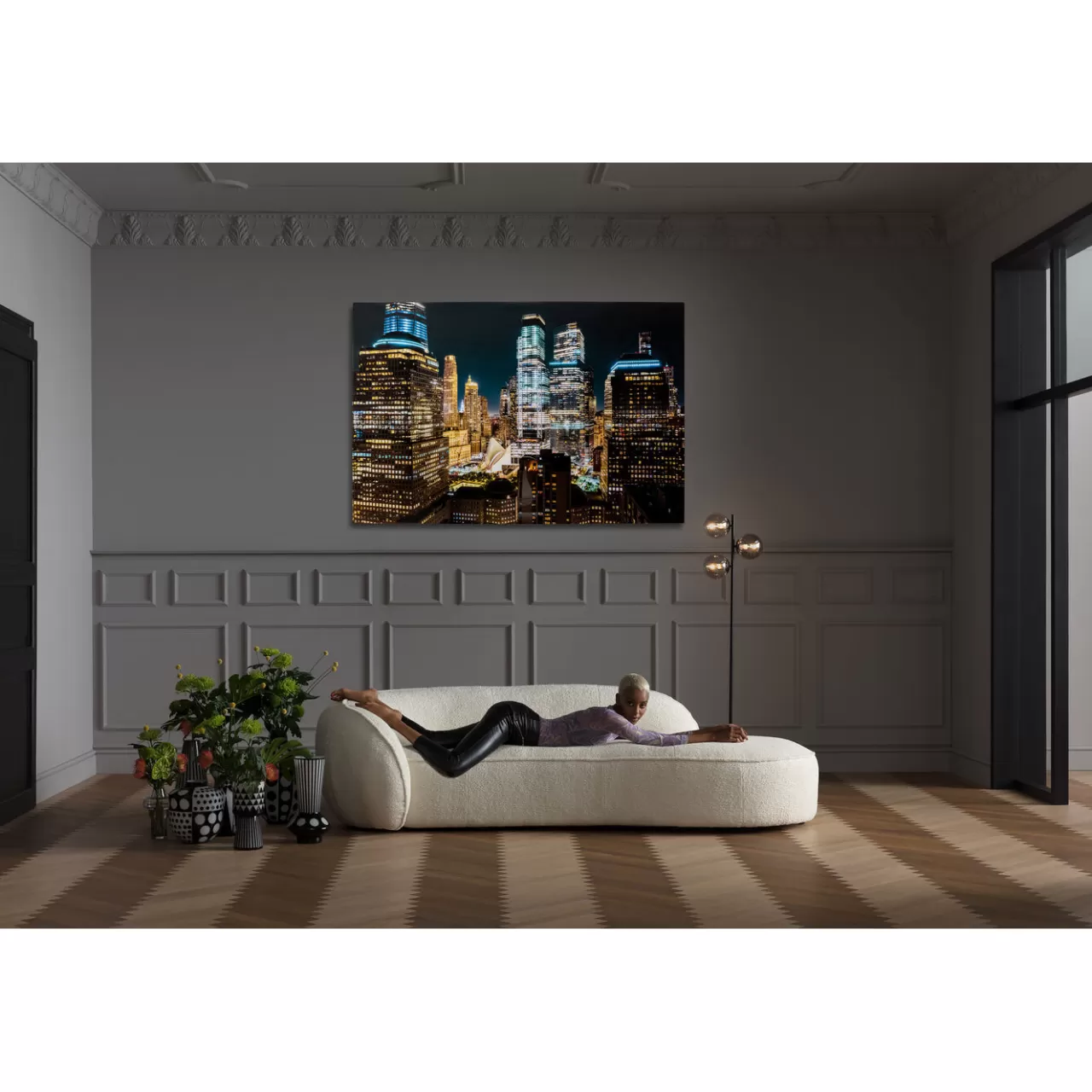 Tableau En Verre Skyline Night 150X100Cm*KARE Design Cheap