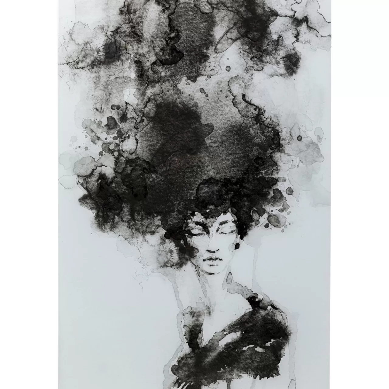 Tableau En Verre Smokey Hair 100X150Cm*KARE Design Best