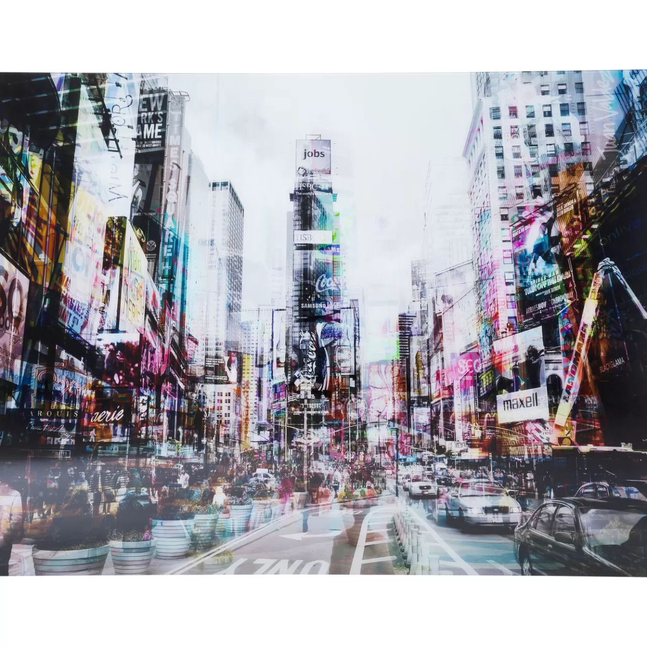 Tableau En Verre Times Square Move 160X120Cm*KARE Design Hot