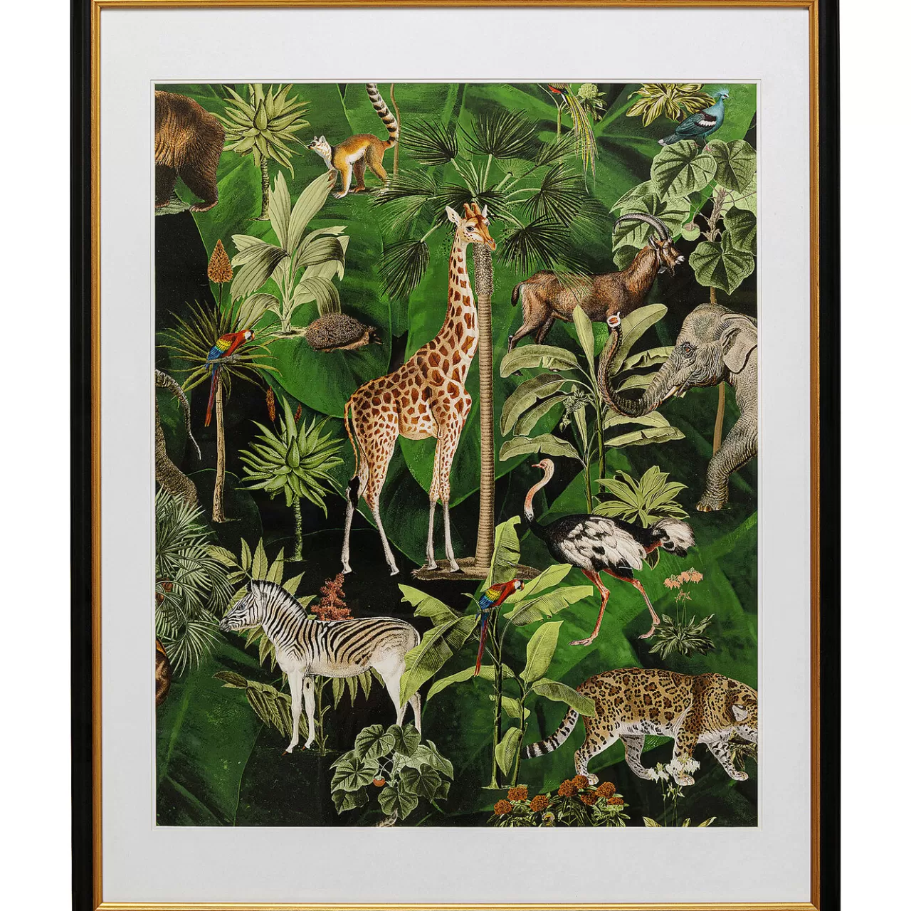 Tableau Encadre Animals In Jungle 80X100Cm*KARE Design Discount