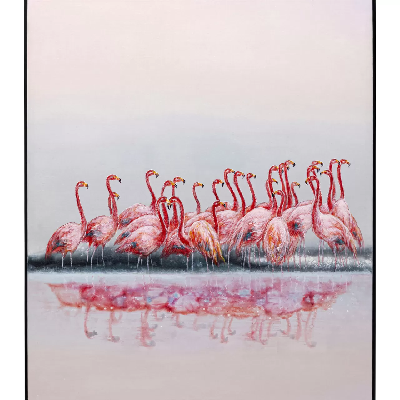 Tableau Encadre Flamingos 100X120Cm*KARE Design Store