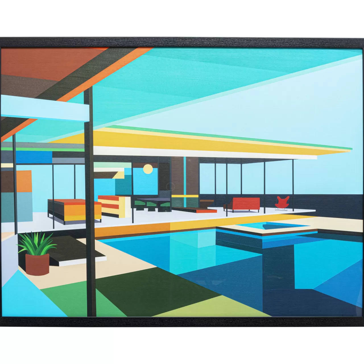 Tableau Encadre Modern Architecture 100X80Cm*KARE Design Hot