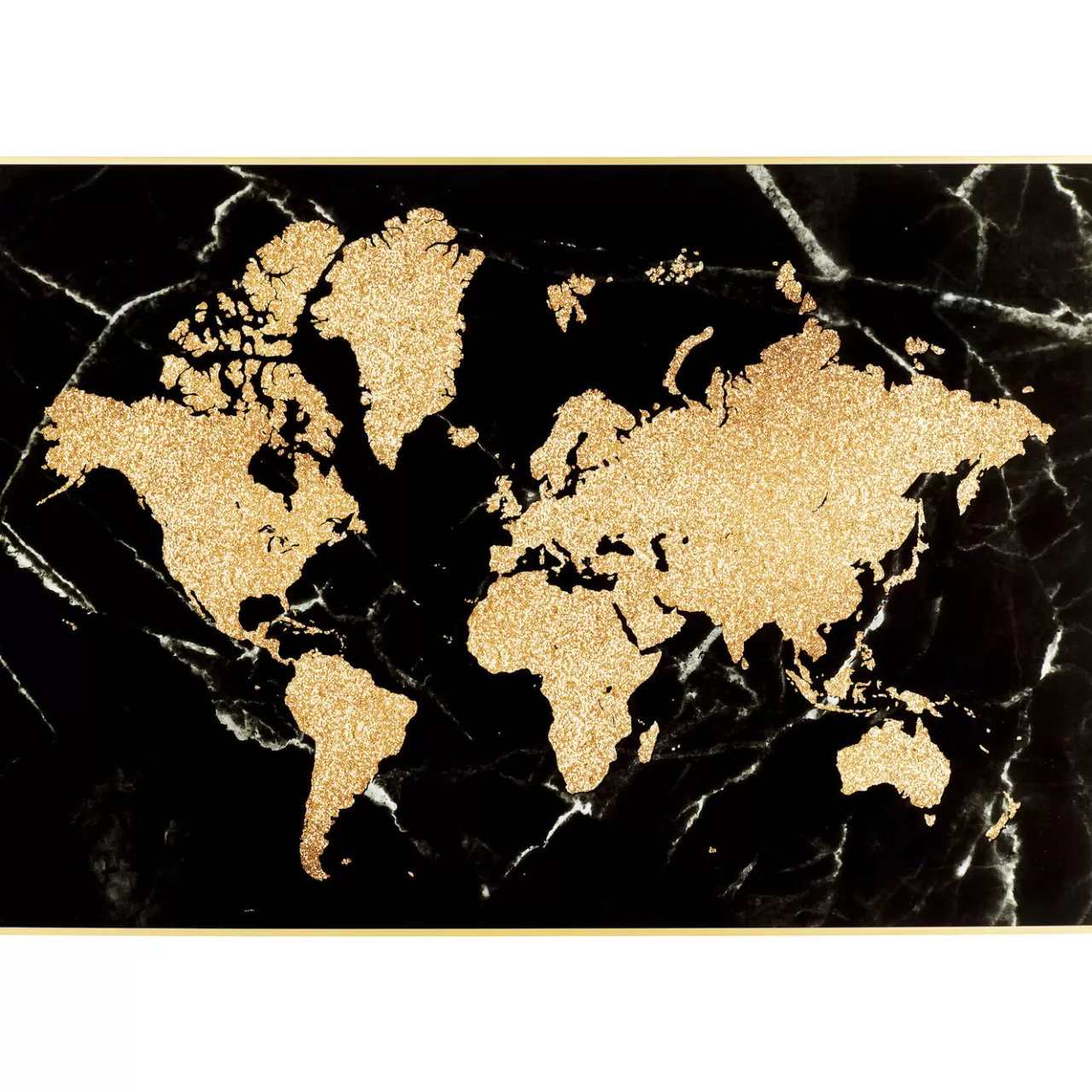 Tableau Encadre World Map 150X100Cm*KARE Design Flash Sale