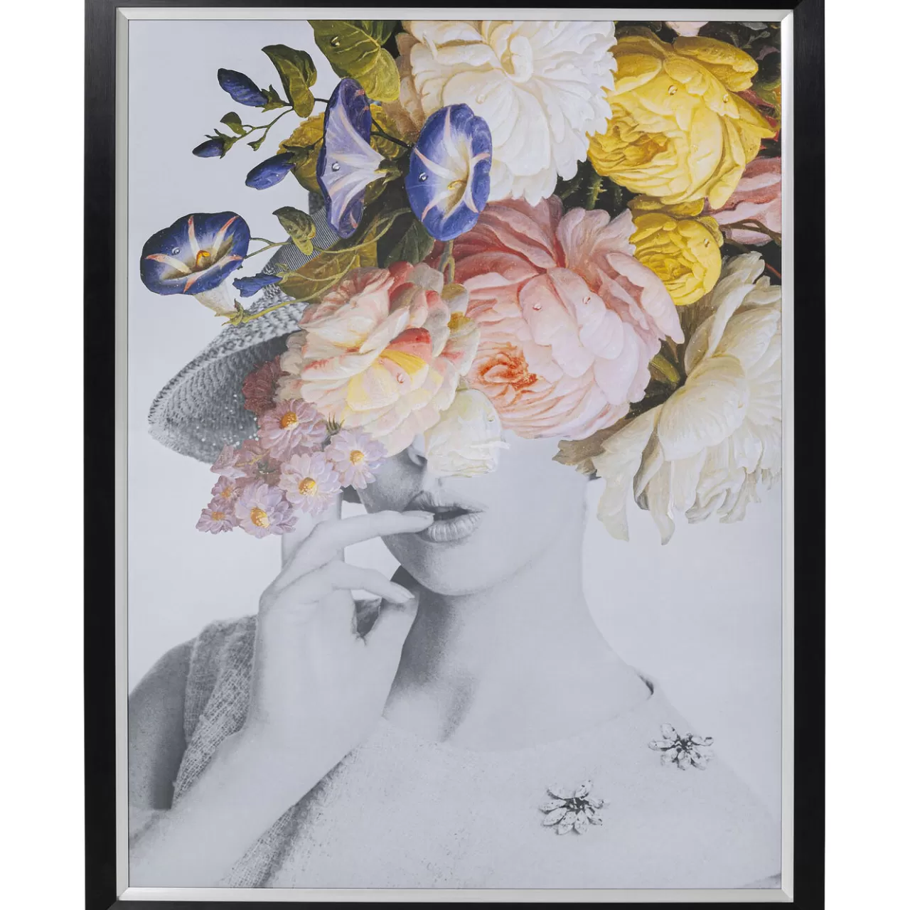 Tableau Frame Flower Lady Pastel 117X154Cm*KARE Design Online