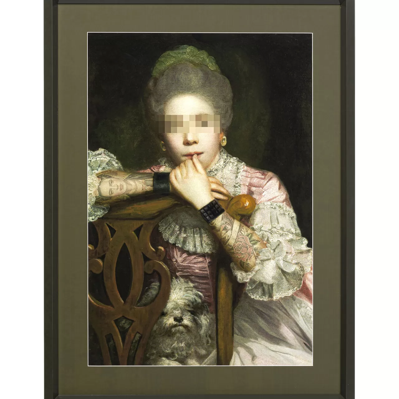 Tableau Frame Incognito Sitting Countess 82X112Cm*KARE Design Clearance