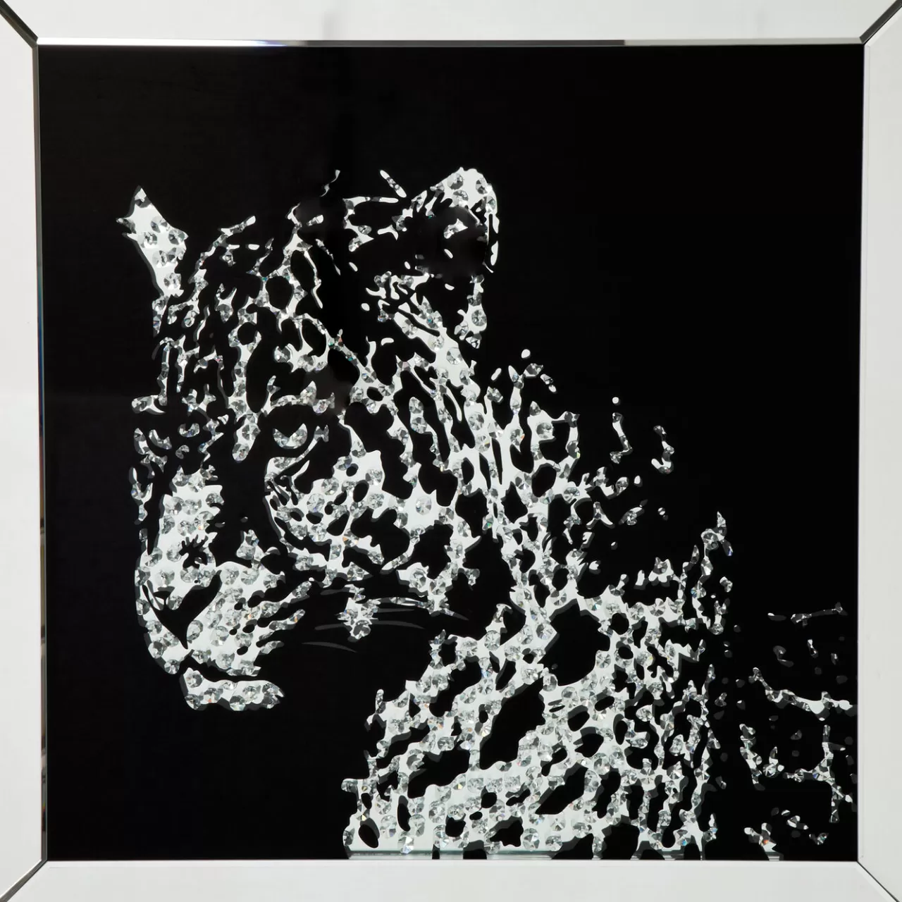 Tableau Frame Miroir Leopard 80X80Cm*KARE Design Hot