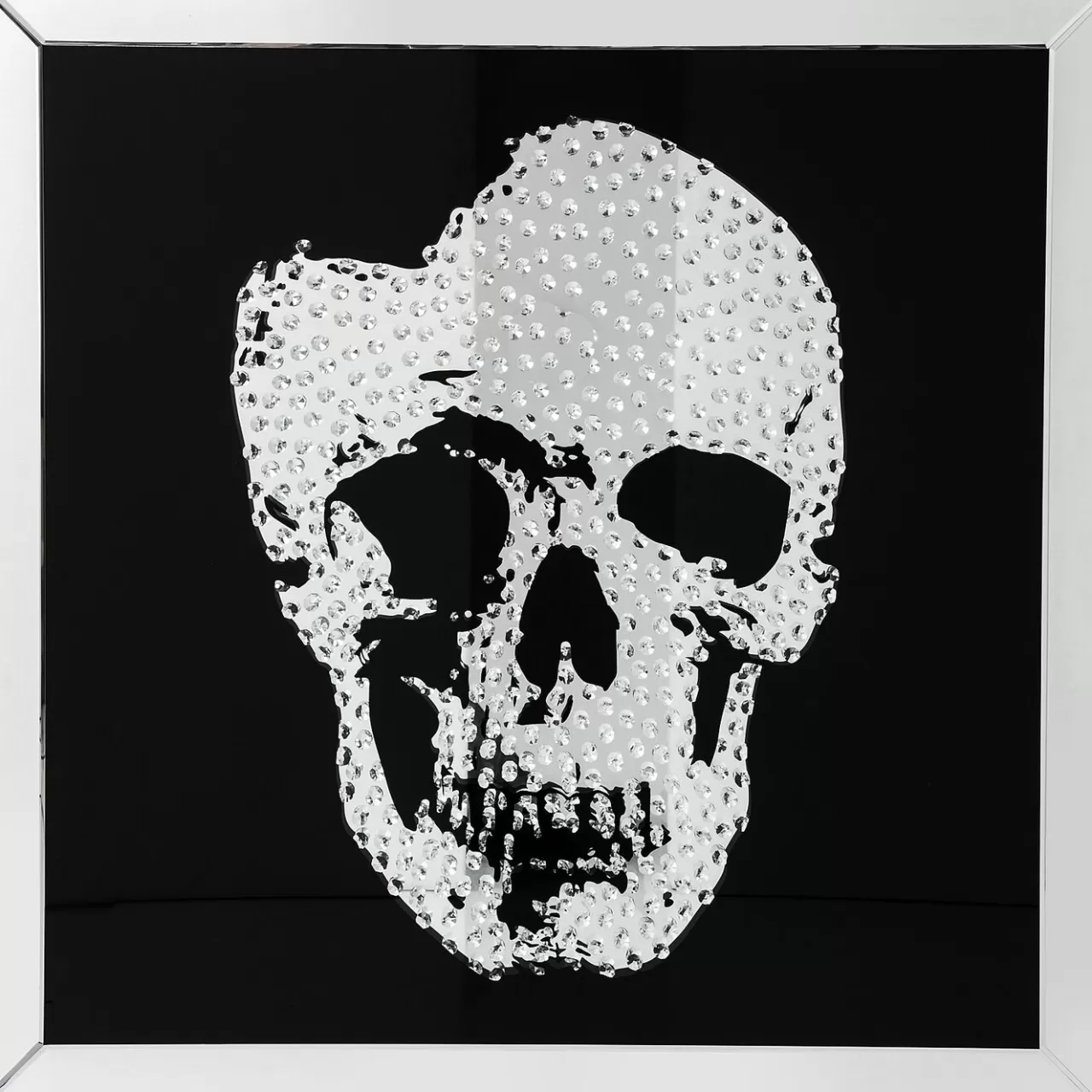 Tableau Frame Mirror Skull 100X100Cm*KARE Design New