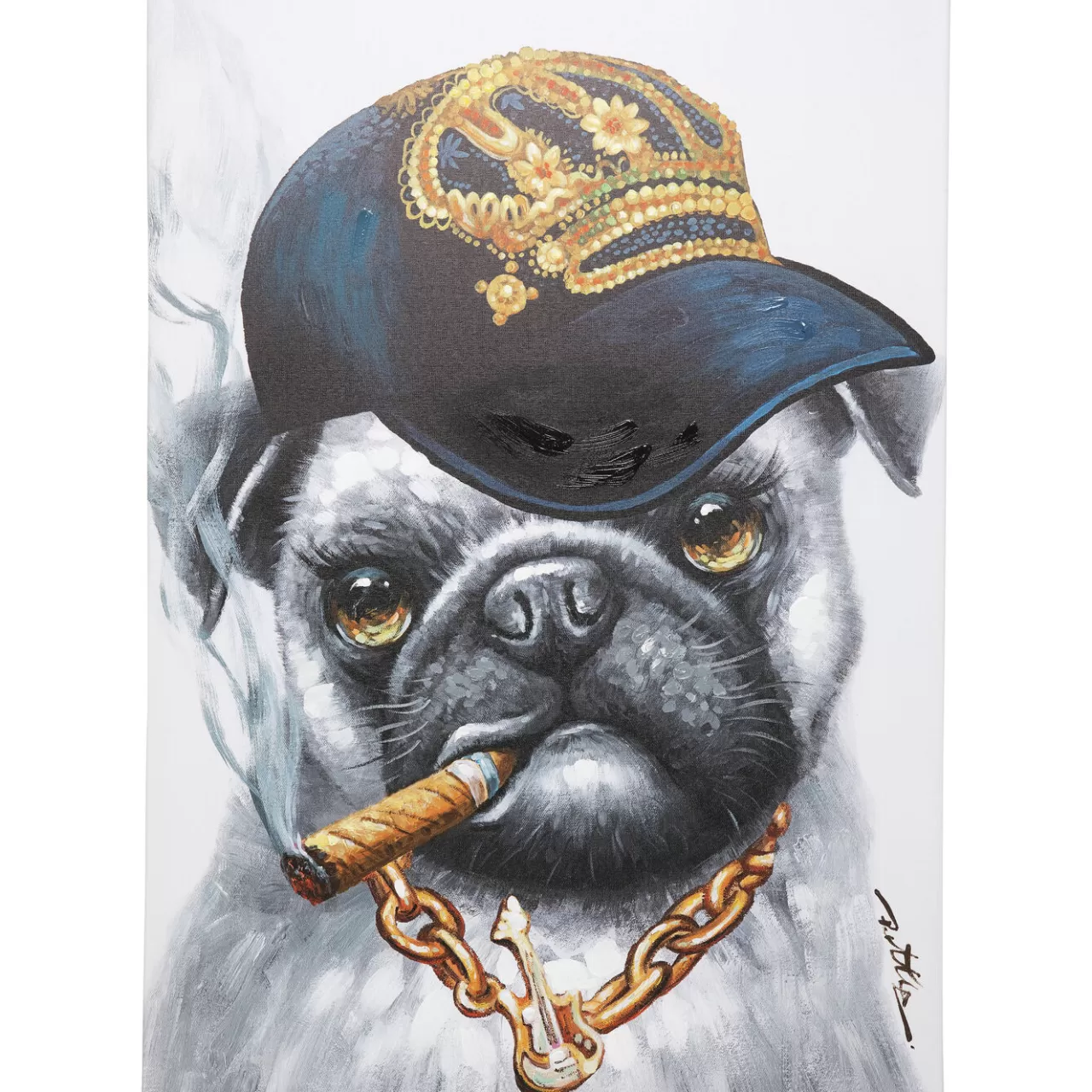 Tableau Sur Toile Hip Hop Dog 70X100Cm*KARE Design Hot